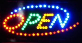   SIGN ANIMATED NEON LIGHT CHAIN 19” X 10” BUSINESS/ATM/COFFEE/BAR