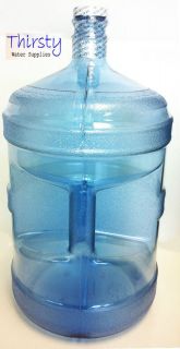 Kentwood Springs 5 Gallon Glass Water Bottle/Jug + Hard Plastic 