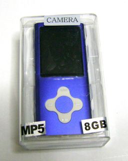 8GB 2.2 LCD 5th  MP4 MP5 Player FM VIDEO CAMERA Purple Fast Ship 