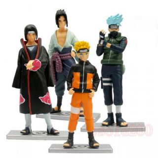 NEW Naruto Shippuden Itachi Kakashi Sasuke 4 Figure Set