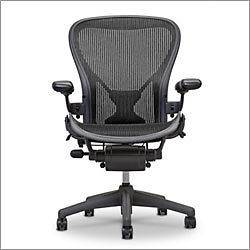 Herman Miller Aeron Chair with Posturefit & Leather Size B