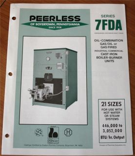   Series 7FDA Oil Combination Gas/Oil or Gas Fired Cast Iron Boilers