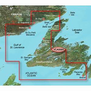   Newfoundland West SD Card BLUECHART G2 VISION GPS Mapping Chip