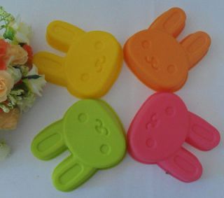 2PCS Rabbit Muffin Sweet Candy Jelly Silicone Mould Mold Baking Pan 