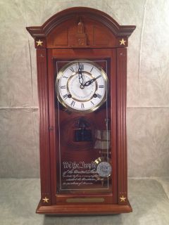 United States Constitution Bicentennial Clock Limited Edition Wood 