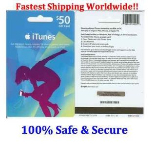 itunes gift card 50 in Gift Cards & Coupons