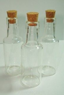 15ml Glass Bottle Vials Beer/Wine shape with cork Charms Pendants [5 