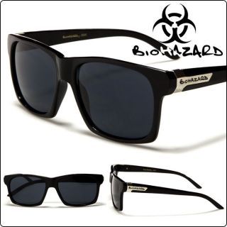   New Biohazard Women Mens Unisex Vintage Retro Sunglasses Black Frame