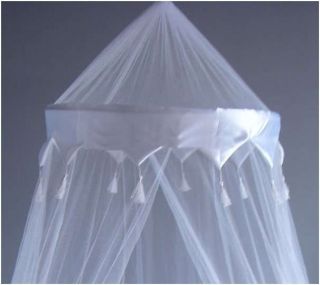 New White Mosquito Fly Canopy Net Netting For Single Double King Bed 