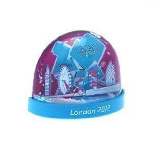 Pink Globe Snow Fall Show Piece London 2012 Landmark Olympic Logo 