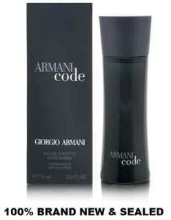 Armani Code by Giorgio Armani for Men 2.5 oz ~New & Sealed~