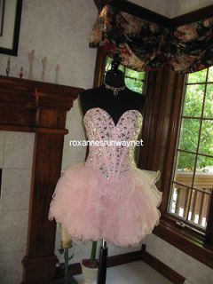 Sherri Hill 2925 Pink Mirror Beaded Cocktail Dress