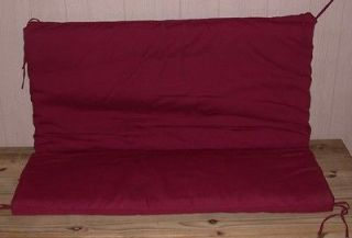 Outdoor Patio Glider Cushion ~ Burgundy ~ 44 x 49 x 2.25 **NEW**