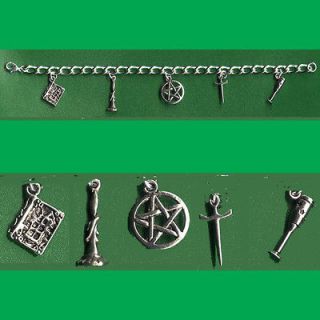 WICCAN TOOLS Charm Bracelet Wicca/Wiccan/P​agan