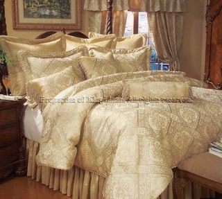 gold queen comforter set in Comforters & Sets