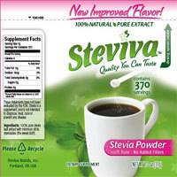 STEVIVA  STEVIA LEAF EXTRACT GLUTEN FREE 100% NATURAL POWDERED 