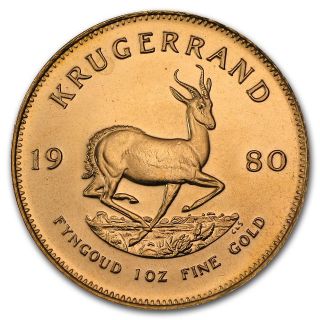 oz Gold South African Krugerrand Coin   Random Year