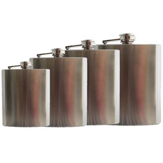   6oz Stainless Steel Hip Flask with Screw Cap for Liquor Alcohol Wine