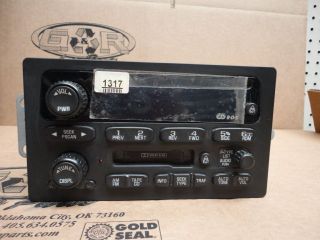 02 03 S10 BLAZER RADIO/AUDIO OEM UNUSED 15091317 AM FM CASS CD