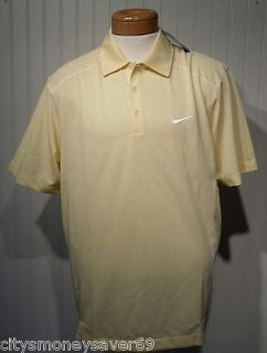 NWT Nike Dri Fit Stay Cool Mens Golf Polo Shirt L,XL Yellow MSRP$55