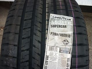New 285 40 18 Goodyear Eagle F1 SuperCar Tires Mustang GT500