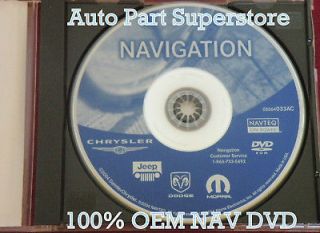 DODGE CHRYSLER JEEP REC NAVIGATION UPDATE MAP DISC GPS DVD CD AC 