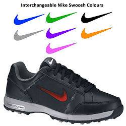 NEW* NIKE REMIX JUNIOR GOLF SHOES (BLACK   CHOICES OF SWOOSH) VARIOUS 