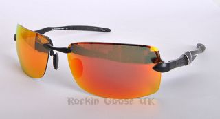 Sundog 47051 G8 Tight Golf Sunglasses Black Metal Frame Sunburst Red 