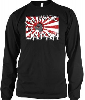   In Japan Thermal Long Sleeve T shirts Japanese Rising Sun Godzilla Tee