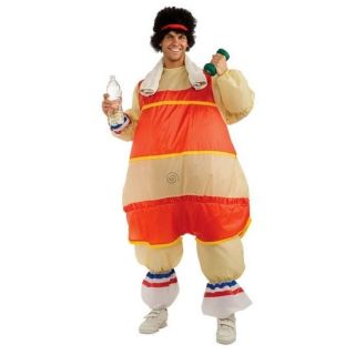 ILLUSION Mens FUNNY Costume Flashdance Inflatable 80S WORKOUT GUY 