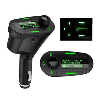    Player Wireless FM Transmitter With USB SD MMC Slot remote Green