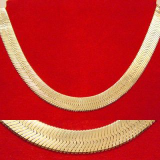 gold herringbone necklace in Jewelry & Watches