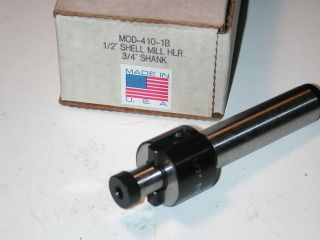 NOS AMERICAN SUN USA 1/2 Shell End Mill Holder 3/4 Shank 4 Deckel 