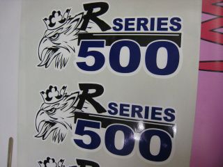 Scania R 500 series griffin v8 decal stickers x2