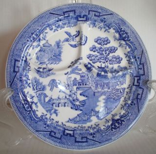 Buffalo Pottery Blue Willow Grill Plate Restaurant Ware