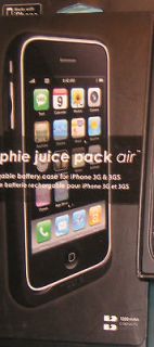 Mophie Juice Pack Air Case iPhone 3G, 3GS (Black) w/usb cable