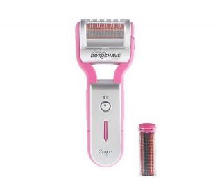 Emjoi Epilator Hair Removal Battery Operated Ladies Shaver with 2 