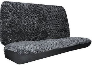 NEW CHARCOAL GREY DIAMOND SWIRL REAR BENCH SMALL TRUCK SEAT COVER 