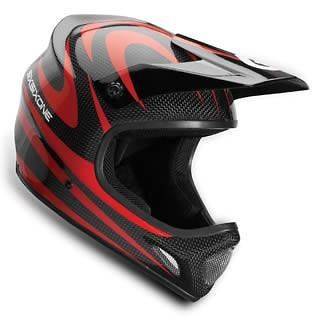   EVO Red Carbon Camber Mountain Bike Helmet 6771 02 Six Six One Black