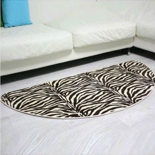 round zebra rug in Area Rugs