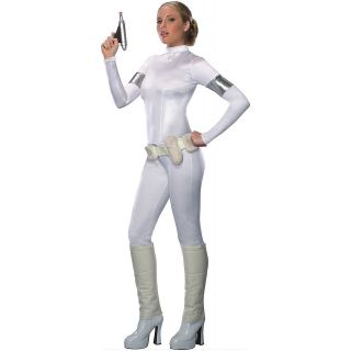  Amidala Star Wars Adult Womens Sexy White Jumpsuit Halloween Costume