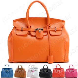   Girls Faux Leather Handbag Tote Shoulder Bags Casual/Career Purses