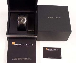 Hamilton Watch Authentic Swiss Thinomatic Automatic Black Leather 