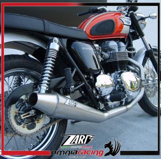 Zard Racing Steel Low Mount Full Exhaust System for Triumph Thruxton 