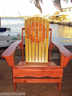 Hand painted adirondack chair beach style