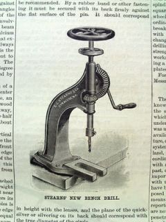 1887 SCIENTIFIC AMERICAN  pinsk marshes russia,stearns bench drill 