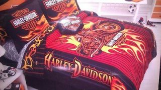 HARLEY DAVIDSON BEDROOM BATHROOM COMBO DEAL 11PCS COMFORTER SHEETS PC 