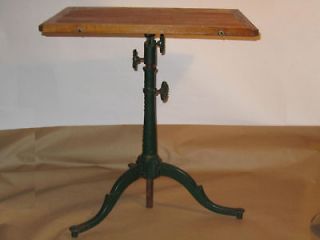 ANTIQUE INDUSTRIAL CAST IRON DRAFTING TABLE BROOKLYN NY