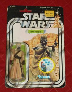 vintage Star Wars 20 back SAND PEOPLE MOC #2 sand person toystoystoys4
