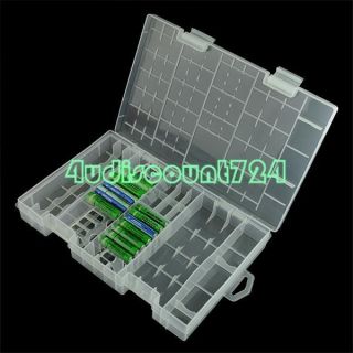 AAA AA C D 9V Battery Storage Holder Case Box Hard Rack